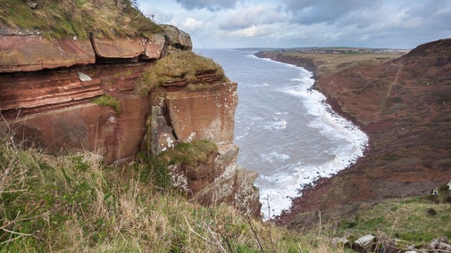 View of the beach at Sandscale Haws National Nature Reserve, Cumbria